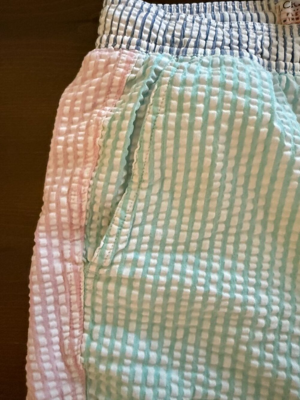 mens' j crew flex swim trunks seersucker size small - Picture 4 of 5